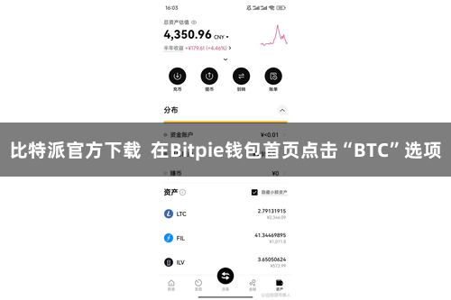 比特派官方下载  在Bitpie钱包首页点击“BTC”选项